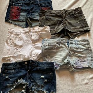 5 pairs of Express shorts